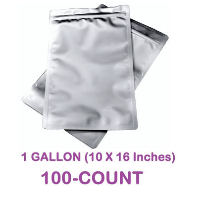 Picture of 1 Gallon 7-Mil Zip Lock Mylar Bags (100-COUNT)