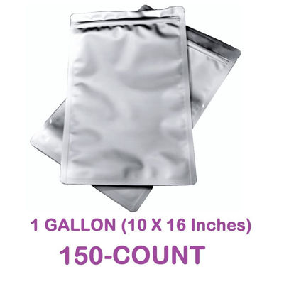Picture of 1 Gallon 7-Mil Zip Lock Mylar Bags (150-COUNT)