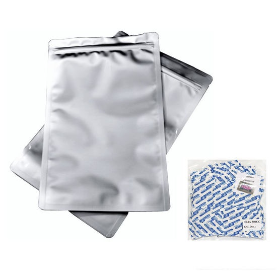 100 Pcs 1 Quart Mylar Bags for Food Storage with Oxygen Absorbers 300cc -  Smell Proof Mylar bags 1 Quart - Stand-Up Zipper Pouches 7.5 x 11.5 -  Small Mylar Ziplock Bags