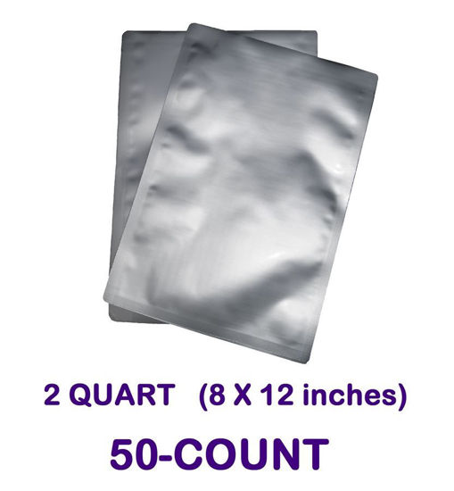 Picture of 2 Quart 7-Mil Standard Mylar Bag (50-COUNT)