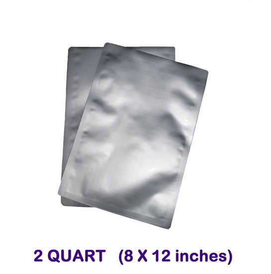 2 Quart 7-Mil Standard Mylar Bags.