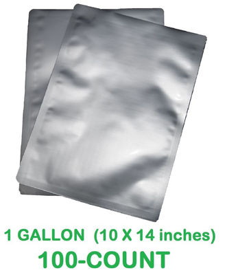 Picture of 1 Gallon 7-Mil Standard Mylar Bag (100-COUNT)
