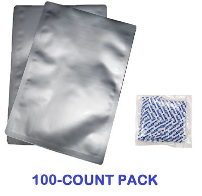 Picture of 1 Gallon 7-Mil Standard Mylar Bag plus 300 CC Oxygen Absorbers (100-COUNT)