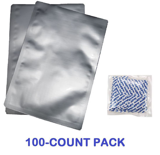 1 Quart 7 Mil Mylar Zip Lock Bags.