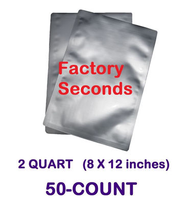 Picture of DISCOUNTED 2 Quart 7-Mil Standard Mylar Bag (50-COUNT)