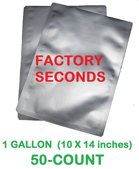 Picture of DISCOUNTED 1 Gallon 7-Mil Standard Mylar Bag (50-COUNT)