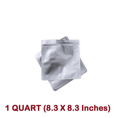 1 Gallon 7-Mil Zip Lock Mylar Bags plus 300 CC Oxygen Absorbers.