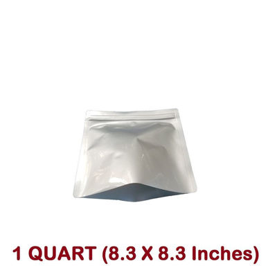 Picture of 1 Quart  7 Mil Mylar Zip Seal Bags (BOTTOM FILL)