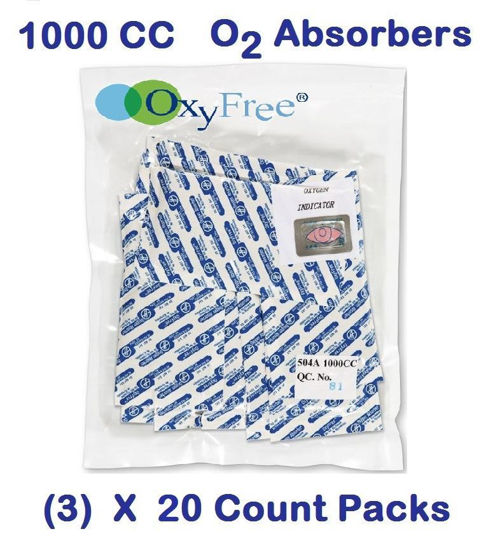 Picture of 1000 CC  O2 Absorbers   (3) - 20 Count Packs