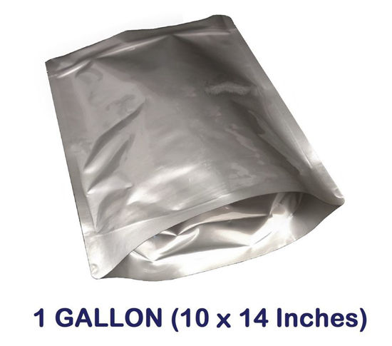 2.5 Gallon 7-MIL Gusseted Zip Lock Mylar Bags.