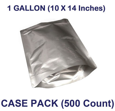 Picture of 1 Gallon 7-Mil Gusseted Zip Lock Mylar Bag (BULK-CASE)- 500 COUNT