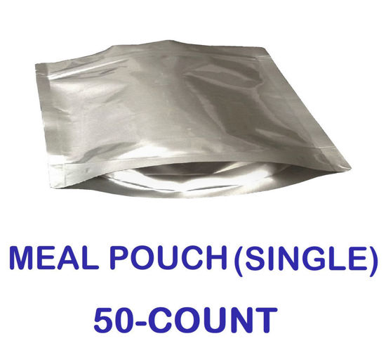 Picture of SINGLE MEAL POUCH 7-Mil Gusseted Zip Lock Mylar Bag (50-COUNT)