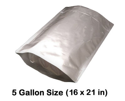 25 Free  LTFS Guide Gallon Ziplock Gusset 7 Mil Stand Up Mylar Pouch Bags 