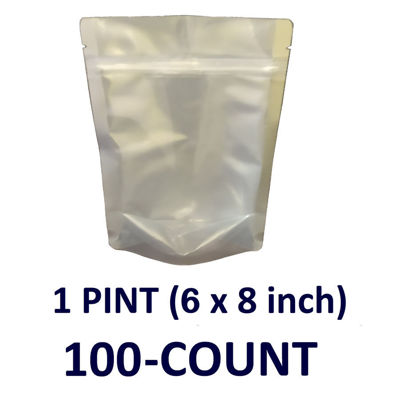 7-Mil Zip Seal Mylar Bags.