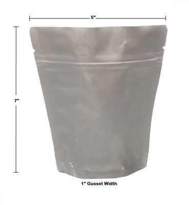 Picture of 1 CUP (1/2 PINT) 7-Mil Gusseted Zip Lock Mylar Bag