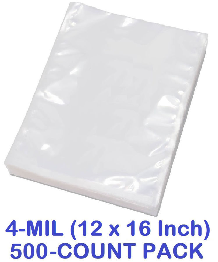 4MIL (12 x 16 Inch) Vacuum Chamber Pouch (500COUNT).