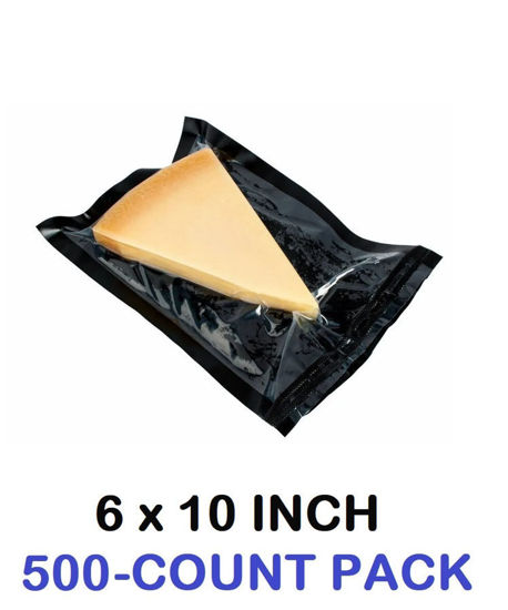 Picture of (6 x 10 Inch) Black-backed Vacuum Chamber Pouch (500-COUNT)