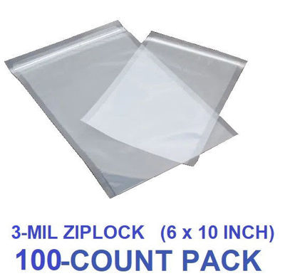Picture of 3-MIL (6 x 10 Inch) Zip Seal Vacuum Chamber Pouch (100-COUNT)