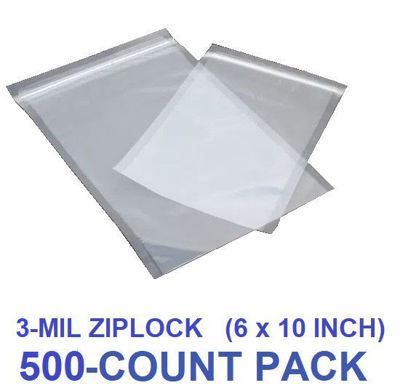 Picture of 3-MIL (6 x 10 Inch) Zip Seal Vacuum Chamber Pouch (500-COUNT)