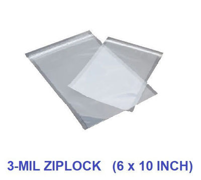 Picture of 6 x 10 INCH  (3-MIL) PRE-ZIPPERED Chamber Vacuum Pouch