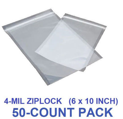 Picture of 4-MIL (6 x 10 Inch) Zip Seal Vacuum Chamber Pouch (50-COUNT)