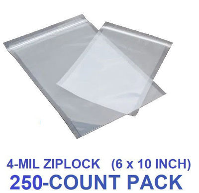 Picture of 4-MIL (6 x 10 Inch) Zip Seal Vacuum Chamber Pouch (250-COUNT)