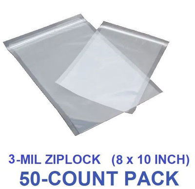 Picture of 3-MIL (8 x 10 Inch) Zip Seal Vacuum Chamber Pouch (50-COUNT)