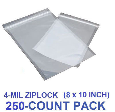 Picture of 4-MIL (8 x 10 Inch) Zip Seal Vacuum Chamber Pouch (250-COUNT)
