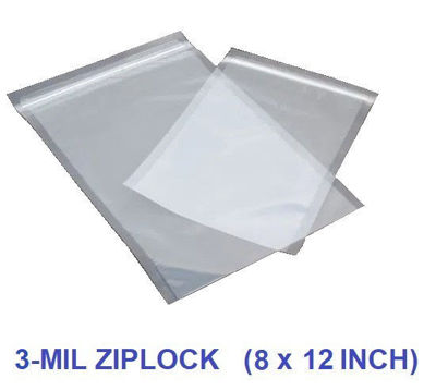 Picture of 8 x 12 INCH  3-MIL PRE-ZIPPERED Chamber Vacuum Pouch