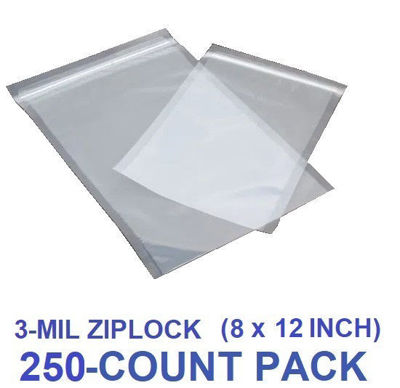 Picture of 3-MIL (8 x 12 Inch) Zip Seal Vacuum Chamber Pouch (250-COUNT)