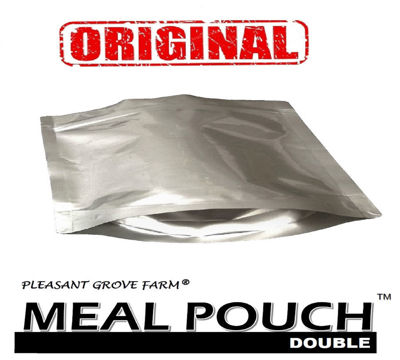 Picture of MEAL POUCH (DOUBLE) 7-Mil Gusseted Zip Lock Mylar Bag