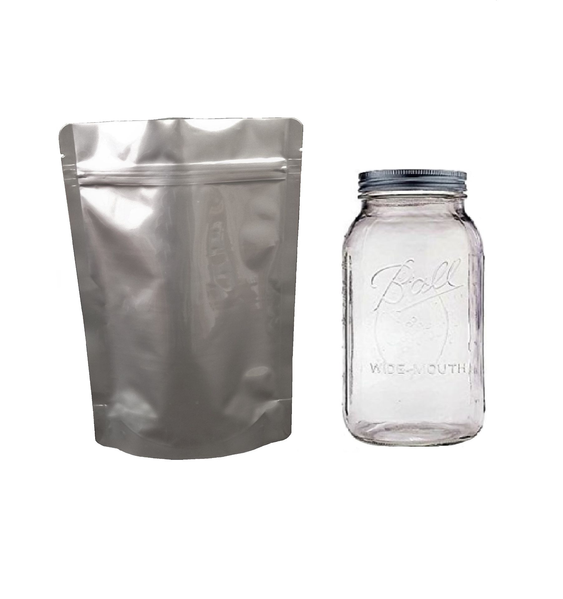 Picture of 1 Quart 7-Mil Gusseted Zip Lock Mylar Bag (BULK-CASE)- 500 COUNT