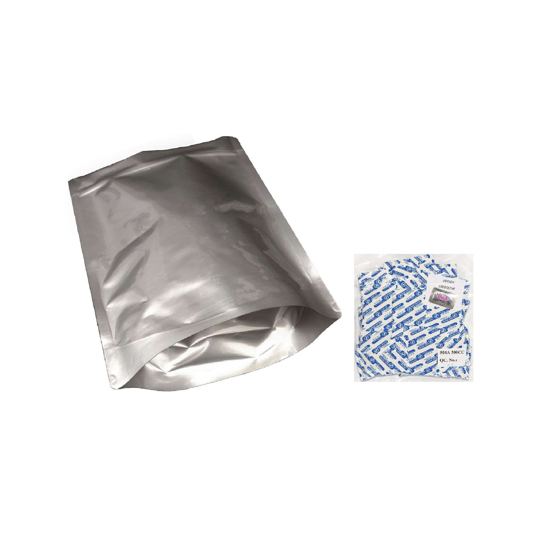 Picture of 1 Gallon 7-Mil Gusseted Zip Top Mylar Bag plus 300 CC Oxygen Absorbers (100-COUNT)